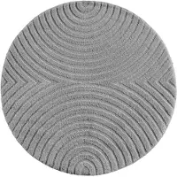 Ayyildiz Teppiche Teppich "ART 1122, auch als Läufer und in Rund erhältlich" rund 8 mm Höhe Boho Design, 3D Optik, Struktur Hoch Tief, skandinavisch, Wohnzimmer