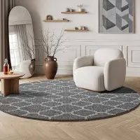 Sanat Teppich "Boho 8202, auch als Läufer und in Rund" rund 10 mm Höhe Kurzflor, robust, Boho, Scandic, für Fussbodenheizung geeignet