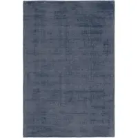 Kayoom Teppich "My Raaja 230", blau, B:140cm H:12mm L:200cm, Viskose, Teppiche, Teppich, Kurzflor, Viskose, leichter Glanz, Wohnzimmer