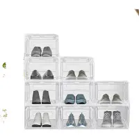 OEM Schuhaufbewahrungsboxen, stapelbar, staubdicht, 9Stück