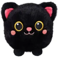 GIPSY TOYS Moko Maru Kitty Plüschkatze Noir 12 cm, kawaii, weich und kuschelig