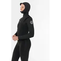 Rip Curl Dawn Patrol H 5/4 Mm Damen-langarm-neoprenanzug Mit Kapuze Und Brustreißverschluss