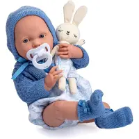 JC Toys La Newborn Puppe für Neugeborene, 38 cm, aus weichem Vinyl, Kollektion R