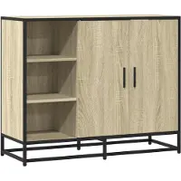vidaXL Sideboard Sonoma-Eiche 92x35x76 cm Holzwerkstoff