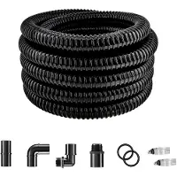 Merkloos Gartenschlauch 7,2m UV-beständig - PVC Gartenschlauch - Garten und Teich - Geeignet für Pumpen - Wetterbeständig - Flexibel und Knickbeständig