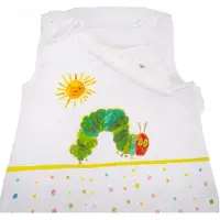 Herding Babyschlafsack "Die kleine Raupe Nimmersatt", Baby, Gr. L: 70cm, weiß, Bezug: 100% Baumwolle. Füllung: 100% Polyester, DIE KLEINE RAUPE NIMMERSATT, Schlafsäcke Babyschlafsack