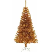 vidaXL Weihnachtsbaum Gold 150 cm PET