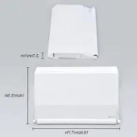 Markenlos Schwimmbad-Skimmer Weir-Baffle-Set von 2 - Ersatzkit für Skimmerabdeckung, 19,5x14 cm, ideal für Erdwasserschwimmbecken und effiziente