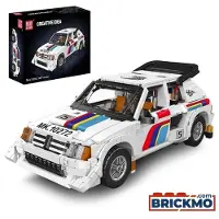 Mould King 10272 Rallyeauto der Achtziger - Klemmbausteine Set (1477 Teile)