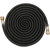 Merkloos Gartenschlauch, 5 Meter - Flexibler Gartenschlauch - Gartenschlauchhalter - Gartenschlauch mit Aufroller - Wasserdicht - Leicht - Flexibler Schlauch