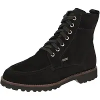 Sioux Damen Schnürstiefeletten MERIDT Schwarz Rauleder Größe: 39,5