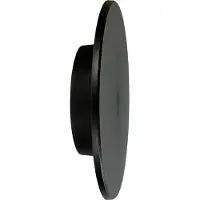 Eko-Light Moderne schwarze Außenwandleuchte, vertikaler Kreis, Ø12cm, variable Farbe, LED, 9W, IP65, DISK, Milagro