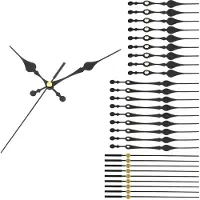 OEM Zeiger-Set für Wanduhren, 10 Stück, Aluminium, Schwarz