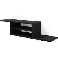 Homlando TV-Möbel DEDAL 90 cm SCHWARZ MATT Regal für Fernseher