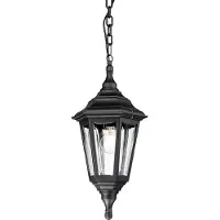 Elstead Lighting Elstead Kinsale Außen-Hängeleuchte E27 Schwarz IP44 Anti-Meerwasser