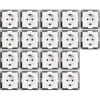McPower Schutzkontakt-Steckdose Flair 250V/16A Einsteckschutz 18er-Pack