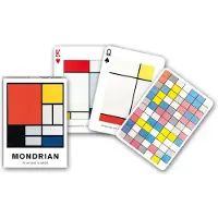 Piatnik 171017 Kartenspiel Mondrian-55 Blatt, Primary Colors and Black, White, P