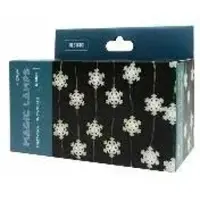Eco-Light Magische Weihnachtsleuchten, 50 LEDs, 6500K, Schneeflocken-Design, 5 Meter, 5V DC