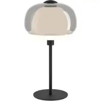 Eglo Tischleuchte Belomontejo, schwarz-transparent, Glas, E27