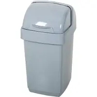 Addis 518460 Eco Abfalleimer für Badezimmer, Küche, 100% recycelter Kunststoff,