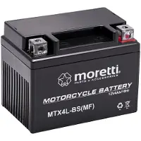 Markenlos Gel-Akku Moretti 12V 4Ah 50A YTX4L für Scooter und ATVs