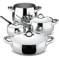 Alessi Kochgeschirr-Set Mami - SG100S7 - 4-teilig - von Stefano Giovannoni