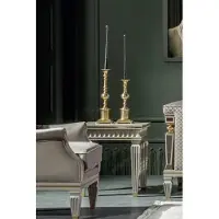AEA Beistelltisch Weiß Couchtisch Tisch Wohnzimmer Möbel Metall Tische Modern