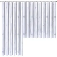 Weckbrodt Gardine "Lasa" Smokband 1 Stk. tlg. Voile, bedruckt, halbtransparent, Beschwerungsband, nach Maß