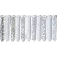 Weckbrodt Scheibengardine "Prag" Stangendurchzug 1 Stk. tlg. Bistro, Jacquard, strukturiert, gebogt, nach Maß, Gardine, Store