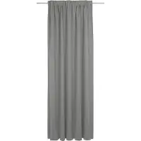 Adam Audio Vorhang ADAM "Uni Collection light", grau (dunkelgrau), B:142cm H:325cm, Baumwolle (Bio-Baumwolle), Gardinen, Vorhang, aus 100% Bio-Baumwolle