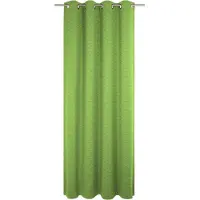 Wirth Vorhang "Trondheim B", grün (apfelgrün), B:132cm H:205cm, Chenille, Polyacryl, Gardinen, Vorhang