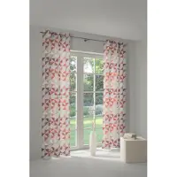 Wirth Vorhang "Berlare", orange (terra), B:132cm H:355cm, Jacquard, Baumwolle, Polyester, Gardinen, Vorhang