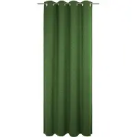 Wirth Vorhang "Trondheim B", grün (dunkelgrün), B:132cm H:235cm, Chenille, Polyacryl, Gardinen, Vorhang