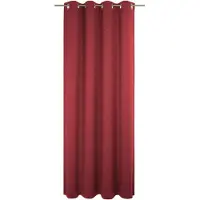 Wirth Vorhang "Trondheim B", rot, B:132cm H:375cm, Chenille, Polyacryl, Gardinen, Vorhang