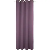 Adam Audio Vorhang ADAM "Uni Collection", lila (aubergine), B:142cm H:165cm, Baumwolle (Bio-Baumwolle), Gardinen, Vorhang, Blickdichter aus 100% Bio-Baumwolle