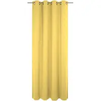 Wirth Vorhang "Trondheim B", gelb, B:132cm H:295cm, Chenille, Polyacryl, Gardinen, Vorhang