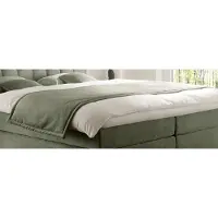 Hapo Tagesdecke "NEYLA, mit beidseitigem Stoff, in diversen Farben & Größen erhältlich", grün (olive), B:260cm L:70cm, Polyester, Tagesdecken, Tagesdecke, beidseitig Stoff mit Vließwatte versteppt