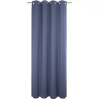 Adam Audio Vorhang ADAM "Uni Collection", blau (royalblau), B:142cm H:165cm, Baumwolle (Bio-Baumwolle), Gardinen, Vorhang, Blickdichter aus 100% Bio-Baumwolle