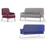 AEA Ledersofas mit Sessel 2+2+1 Set modernes Design Polstersofa mehrfarbig