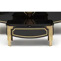AEA Couchtisch Modern Sofatisch Schwarz Beistelltisch Holz Wohnzimmertisch