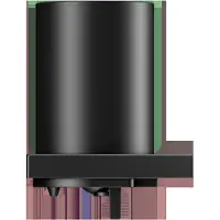 Keuco EDITION 11 Seifenspender, Echtkristall-Stulpglas, 180 ml, 11152379000, Farbe: Schwarz Matt