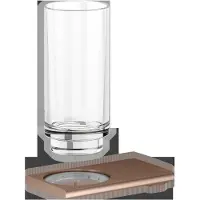 Keuco EDITION 400 Glashalter, Echtkristallglas, 11550299000, Farbe: rotgold gebürstet