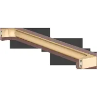 Keuco EDITION 11 Badetuchhalter 622 mm, verdeckte Befestigung, 11101250600, Farbe: Messing gebürstet