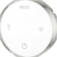 Keuco iLook_move Kosmetikspiegel, beleuchtet, eckig, mehrstufig einstellbare Lichtfarbe, Glasbedienfeld, 17613069002