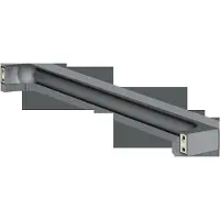 Keuco EDITION 11 Badetuchhalter 622 mm, verdeckte Befestigung, 11101130600, Farbe: Schwarzchrom gebürstet