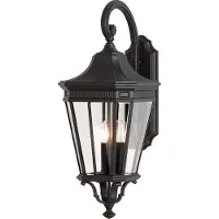 Elstead Lighting Außenwandleuchte Cotswold Lane schwarz Höhe 76,2cm