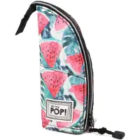 Oh My Pop ! Watermelon-Vertikal Federmäppchen, Rot, 9 x 21 cm