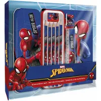 Kids Disney Kinder Spider-Man Federmäppchen zum Ausmalen, Schrein, Geschenk-Set