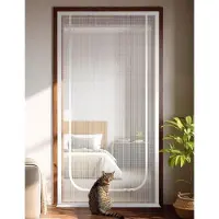OEM Krabbaufangnetz - Hochwertiges Katzenabweisungsgitter - Extra Hoch - Weiss - 100x200 cm