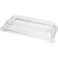 Duni rPET Deckel Sushi large Transparent rPET 248x156x33 | Packung (50 Stück)
